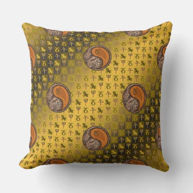 Coussin Capricorne & Cheval de Bois (Recto)