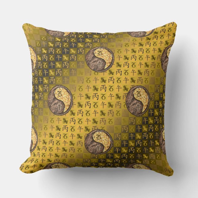 Coussin Capricorne & Cheval de feu (Recto)