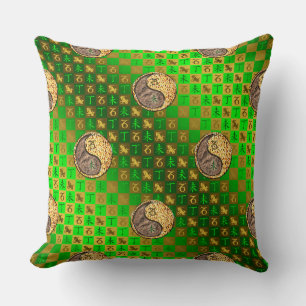 Coussin Capricorne & Chèvre de feu