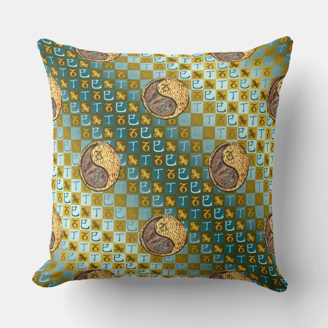 Coussin Capricorne & Serpent de feu (Recto)