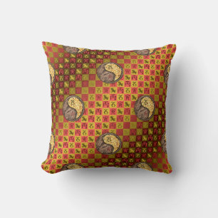 Coussin Capricorne & Tigre de Feu