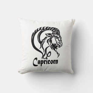 Coussin Capricorne Zodiaque de chèvre de mer