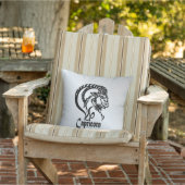 Coussin Capricorne Zodiaque de chèvre de mer (Chaise)