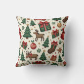 Coussin Capsule cadeau père Noël (Verso)