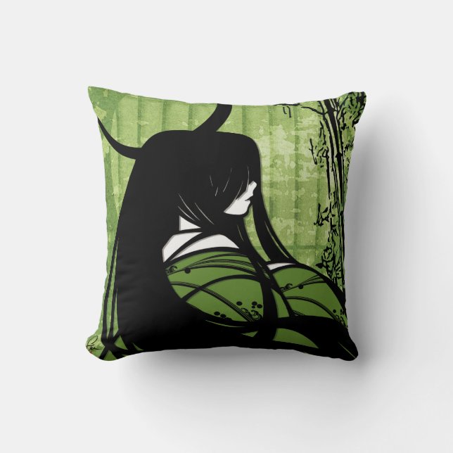 Coussin "capturé" de zen de SajuArt (Recto)