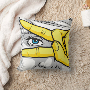 Coussin Capturer la beauté à travers les visages, les main