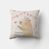 Coussin Capybara Anniversaire De Lève De Basse (Verso)