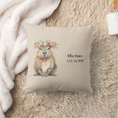 Coussin Capybara aquarelle mignon (Couverture)