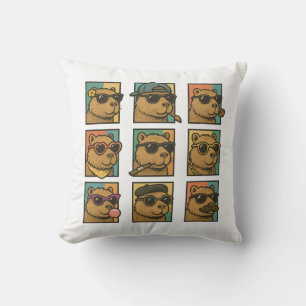 Coussin Capybara Calm Crew