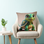 Coussin Caractère adorable de tortue cartonnée (Chaise)