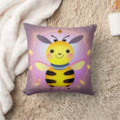 Coussin Caractère de l'abeille au dessin souriant (Couverture)