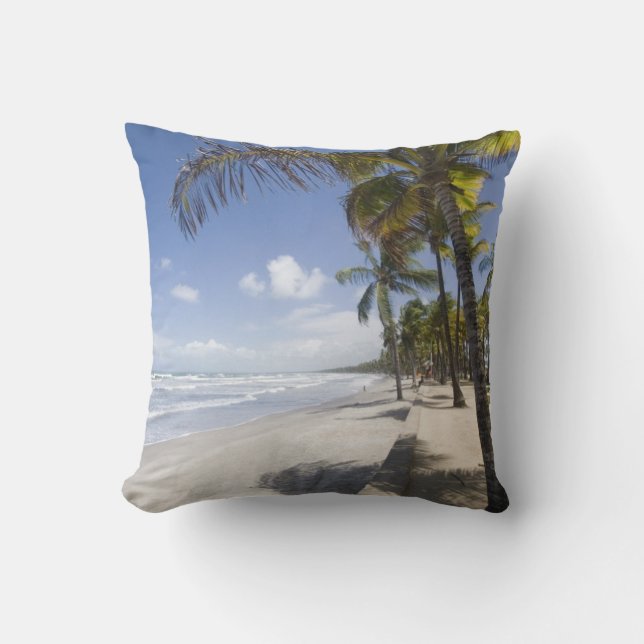 Coussin Caraïbes - Trinité - Plage de Manzanilla sur (Recto)