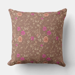 Coussin Caramel clair Vintage Floral