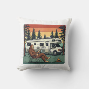 Coussin Caravane Camping Rétro Bigfoot Aventure