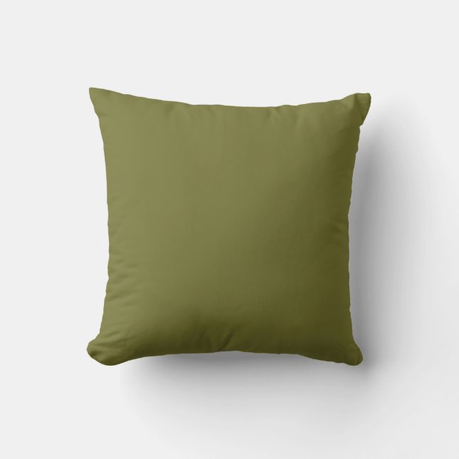 Coussin Cardamom Graine Vert Couleur Solide Imprimer, Terr (Recto)
