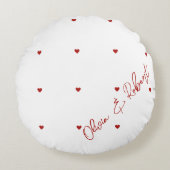 Coussin cardiaque personnalisé pour les couples (Devant)