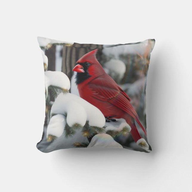 Coussin Cardinal de Noël (Recto)