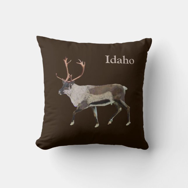 Coussin Caribou des bois (Recto)