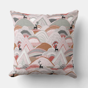 Coussin caribou sienne