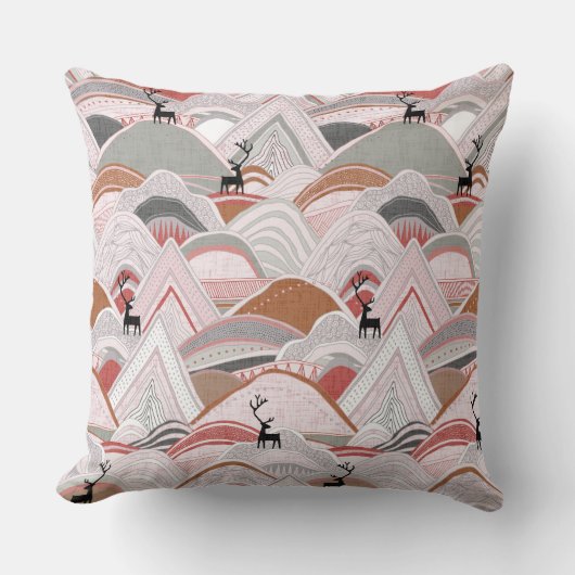 Coussin caribou sienne (Recto)