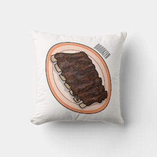 Coussin Caricature à côtes courtes