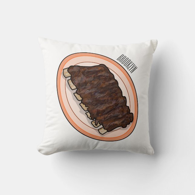Coussin Caricature à côtes courtes (Recto)