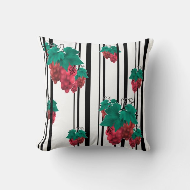 Coussin Caricature abstraite sans couture ligne rayée de p (Recto)