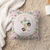 Coussin Caricature de la Croix Florale de la première sain (Couverture)