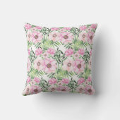 Coussin Caricature de la Croix Florale de la première sain (Verso)