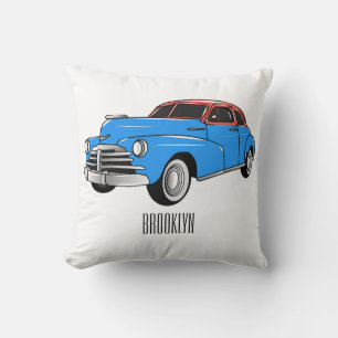 Coussin Caricature de voiture classique 1948