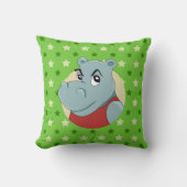 Coussin Caricature d'hippopotame (Recto)