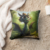 Coussin Caricature Dragon Vert (Couverture)