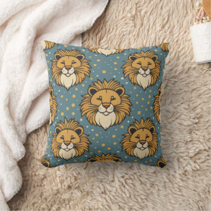Coussin Caricature mignonne Lions dessin motif