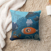 Coussin Caricature pour garçon sous-marin Monstre animal s (Couverture)