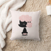 Coussin Caricature rose mignonne caniche (Couverture)