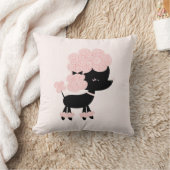 Coussin Caricature rose mignonne caniche (Couverture)