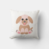Coussin Caricature simple mignonne Pastel Chien Chien Chie (Recto)