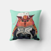 Coussin carlin menthe (Verso)