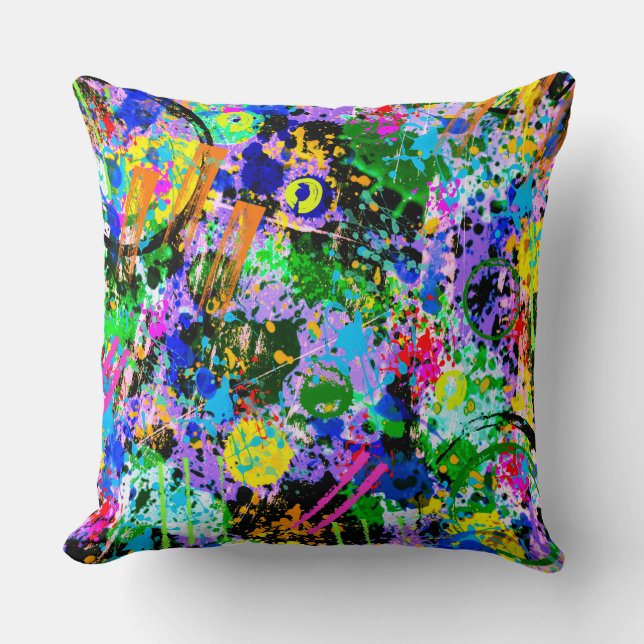 Coussin Carnaval de Graffiti (Recto)
