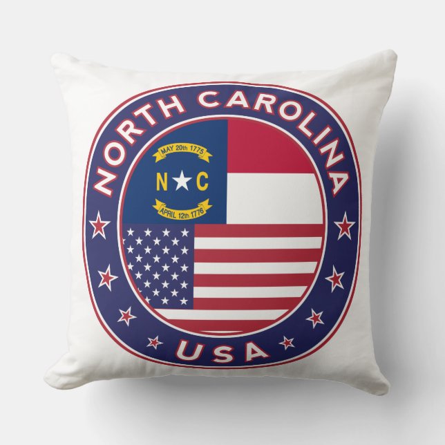 Coussin Caroline du Nord (Recto)