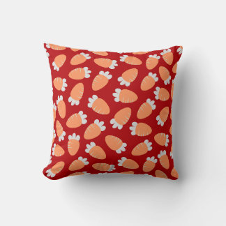 Coussin Carottes de Chubby Rouge