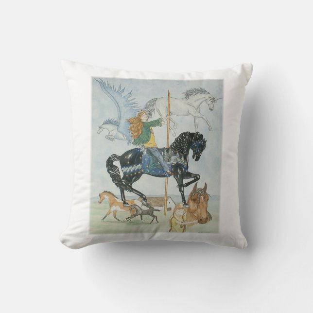 Coussin Carousel de rêve (Recto)