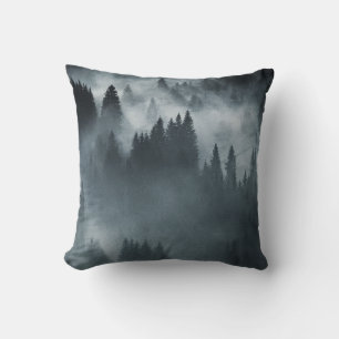 Coussin Carpates d'hiver : Paysage des montagnes Sunrise