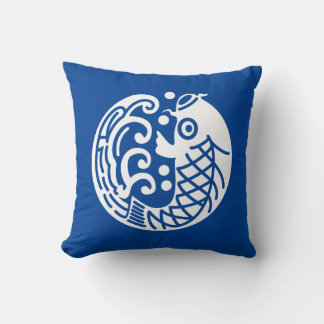 Coussin Carpe et onde