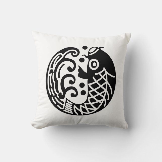 Coussin Carpe et vague (Recto)
