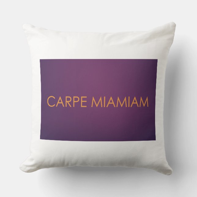 COUSSIN CARPE MIAMIAM (Recto)
