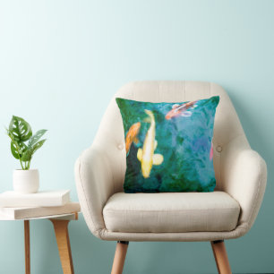 Coussin Carpeaux de Koi Colorés