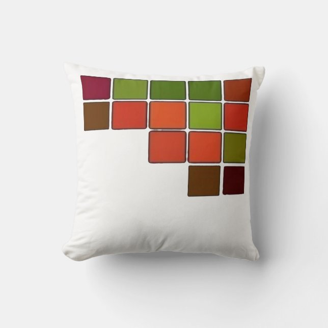 Coussin Carré Abstrait (Recto)