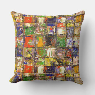 Coussin Carré Abstrait coloré