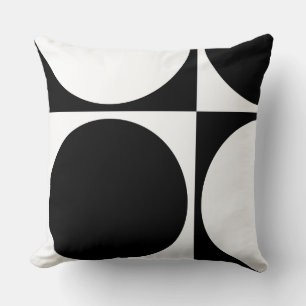 Coussin carré, Carrés et cercles noirs&blancs